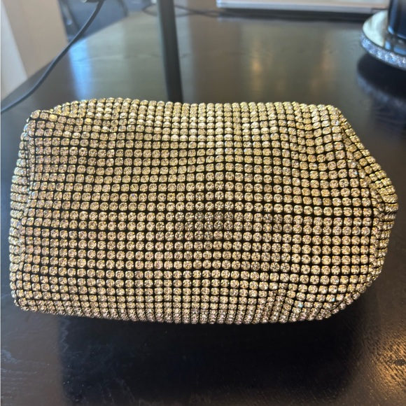 Elegant Rhinestone Gold Women\'s Bag